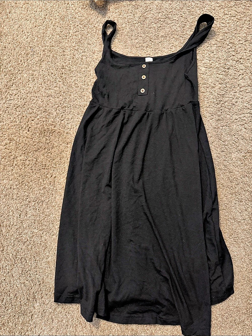 Free People Hamptons Midi Dress Black
